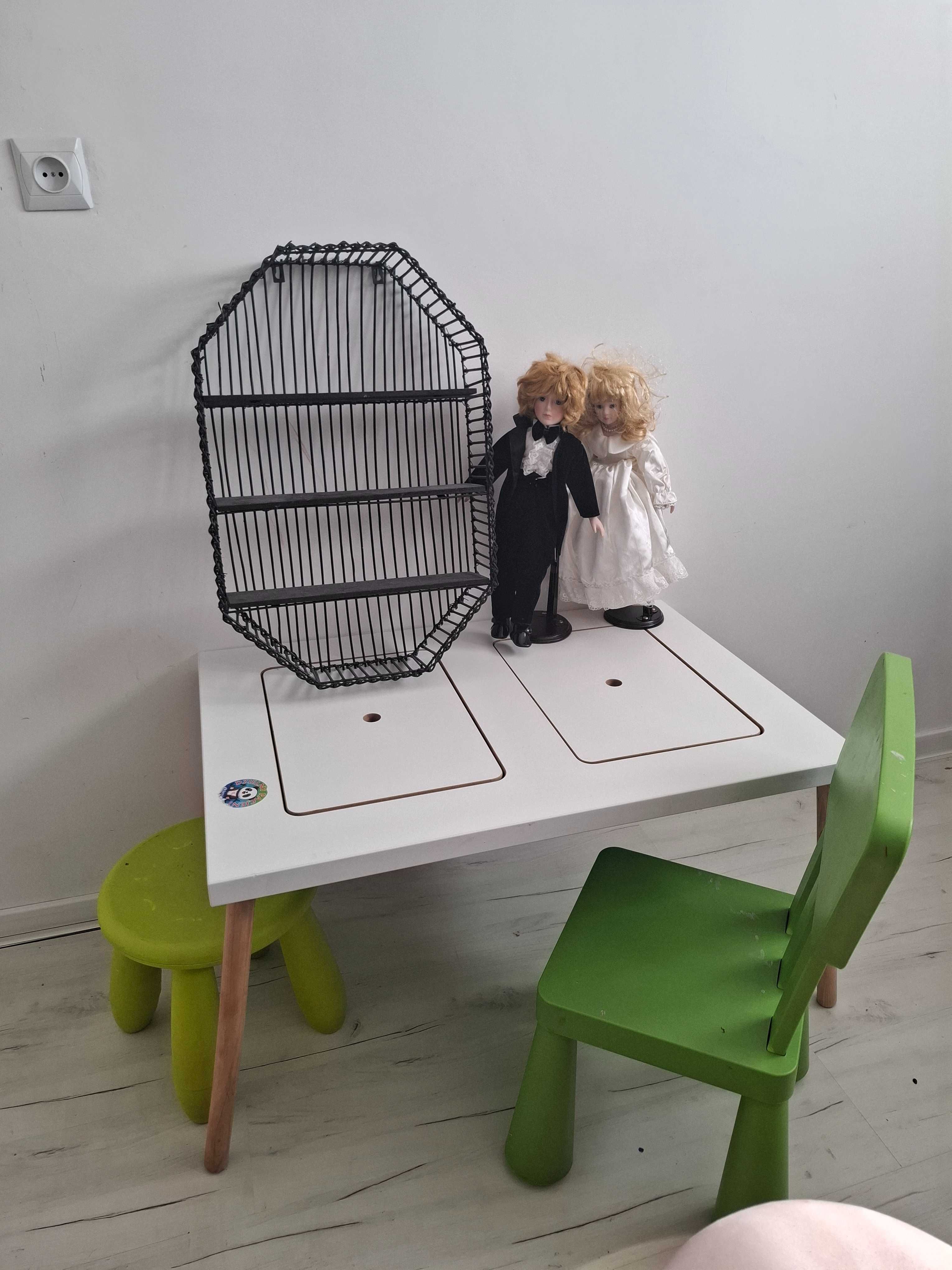Stoliczek biureczko ikea krzeselka mamut dla dziecka sensoryczne półka