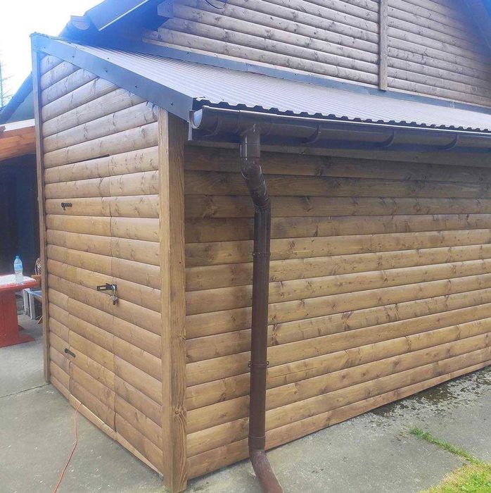 DESKI ELEWACYJNE Drewno Bal Płaskie Płazy Ściany Elewacje Budynki