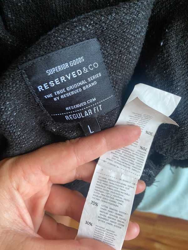 54 52 xxxl +size narzutka reserved oversize dres szary kurtka