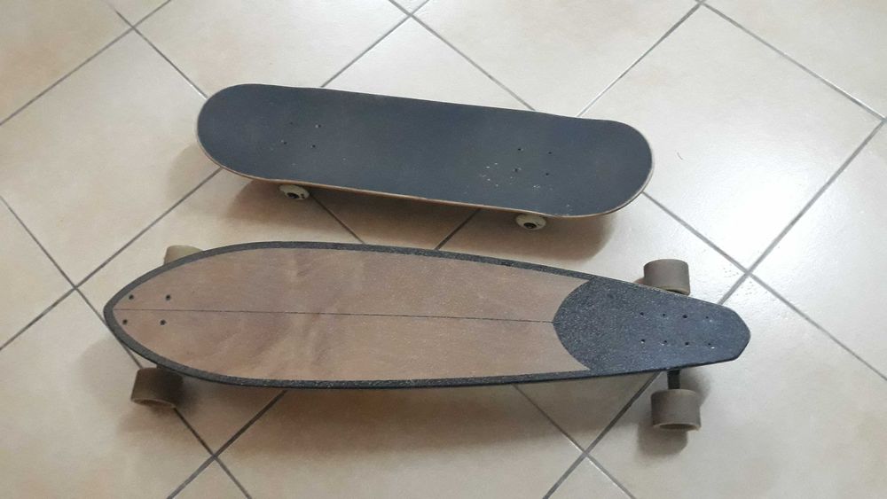 Skate longboard como novos