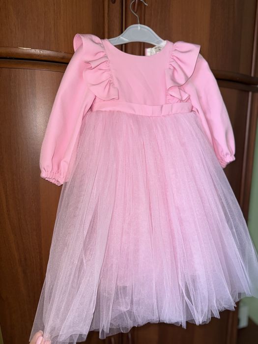 Святкова рожева сукня 98-104