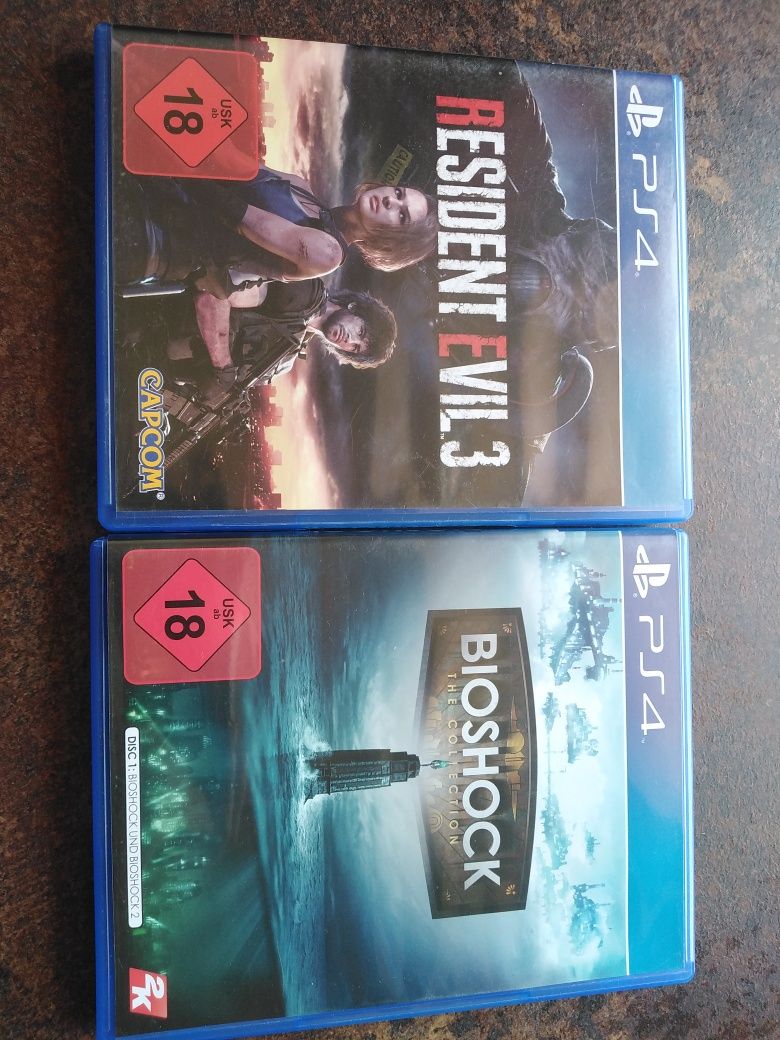Resident Evil 3 oraz Bioshock 1 i 2