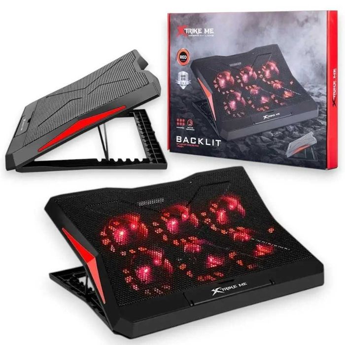 Кулер подставка до 17″ 6 вентиляторов  регулятор LED XTRIKE ME FN-811