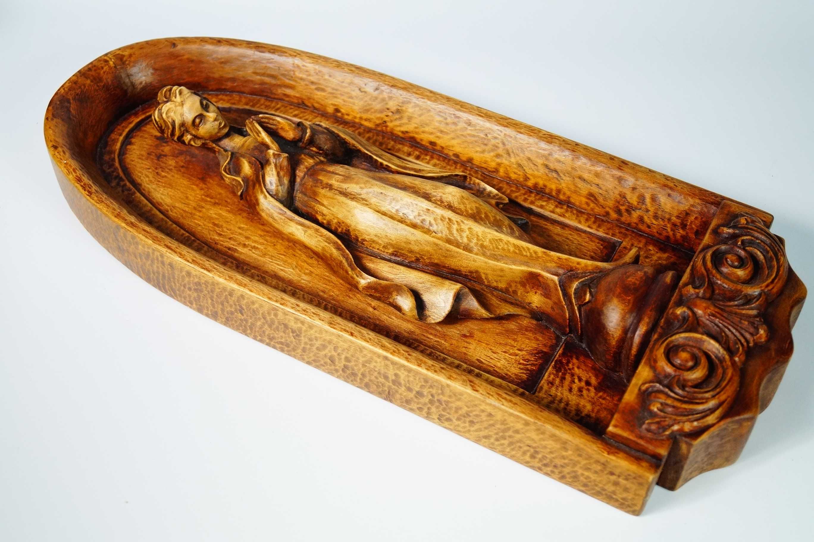 Duża drewniana rzeźba Madonna figura drewno