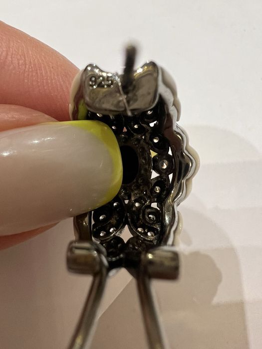 Красивенные стариные серьги из серебра 925 пробы