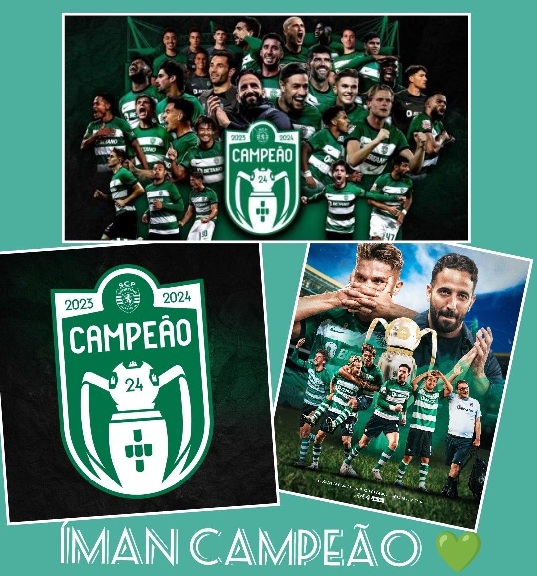 Sporting Íman Campeão 10x14cm camisola