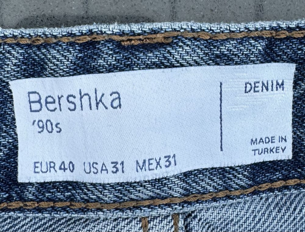 Bershka jeansy mlodziezowe / meskie typu baggy 40 stan idealny
