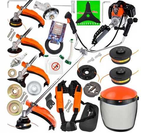 Kosa spalinowa Podkaszarka DEMON RQ580 5,2 KM Mocna Zestaw kosiarka