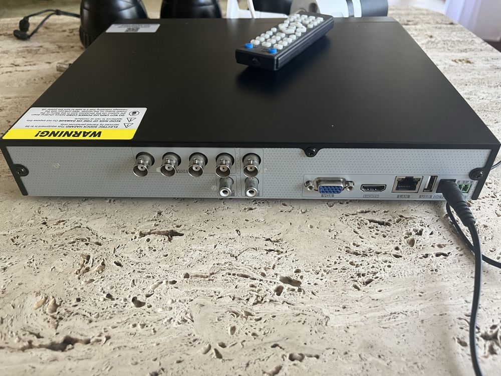 DVR rejestrator CCTV 2 Mpix, 4 kanaly BNC, 512Gb 2.5” + kamery