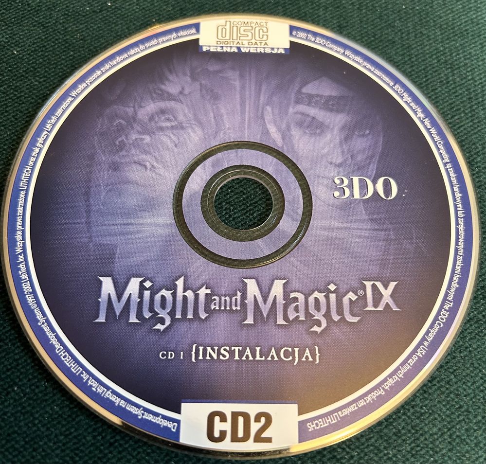 Gry PC CD-Action 115: Might & Magic IX płyta instalacyjna