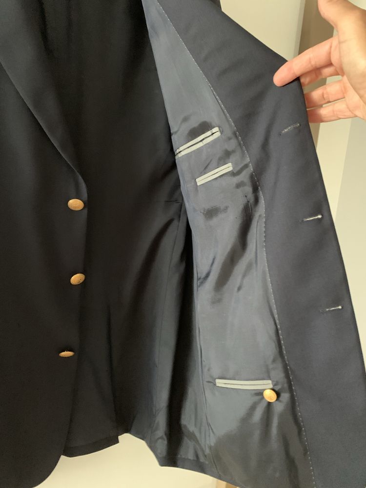 Casaco formal azul marinho
