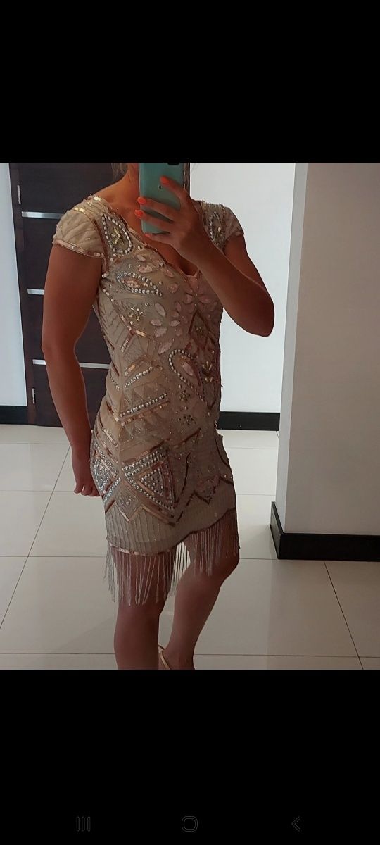 Frock and Frill bogato zdobiona sukienka S/M