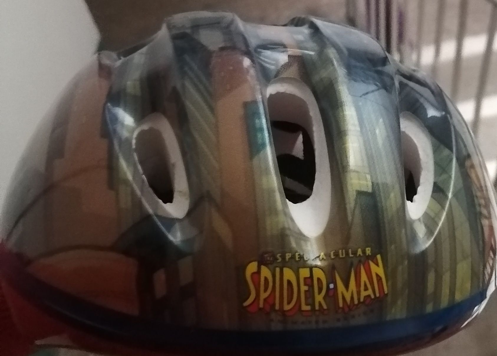Шлем детский Spider Man спайдермен для роликов, велосипеда, самоката