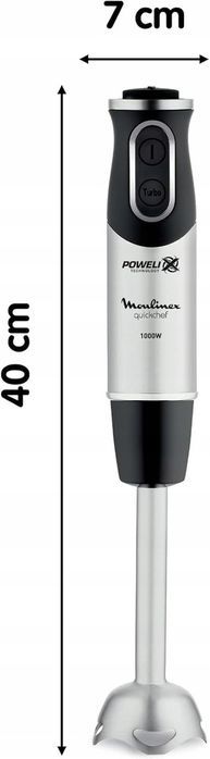 Blender Ręczny Moulinex Quickchef 1000W 3w1 Rozdrabniacz