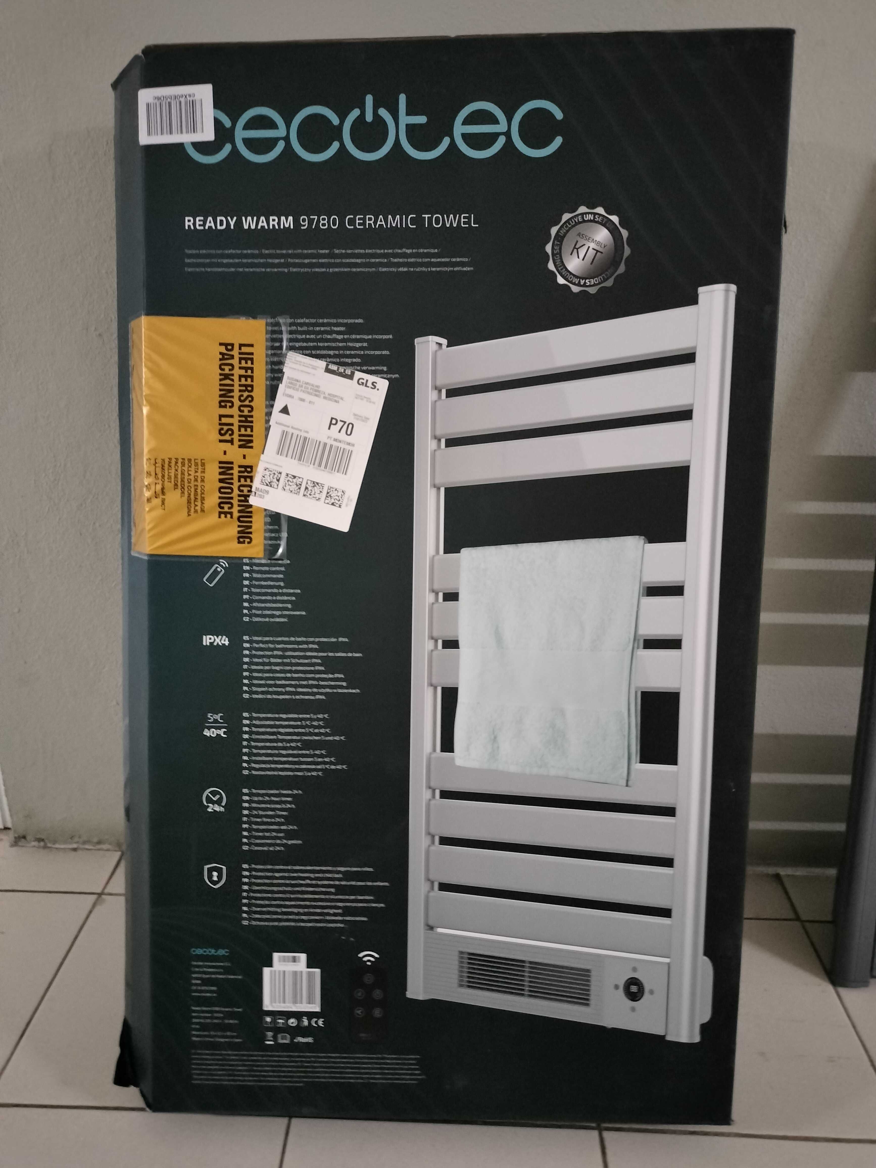 Toalheiro Elétrico com Aquecedor de Cerâmica 2000W - Estado novo