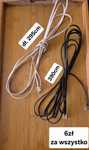 Kabel przewód telefoniczny czarny nowy