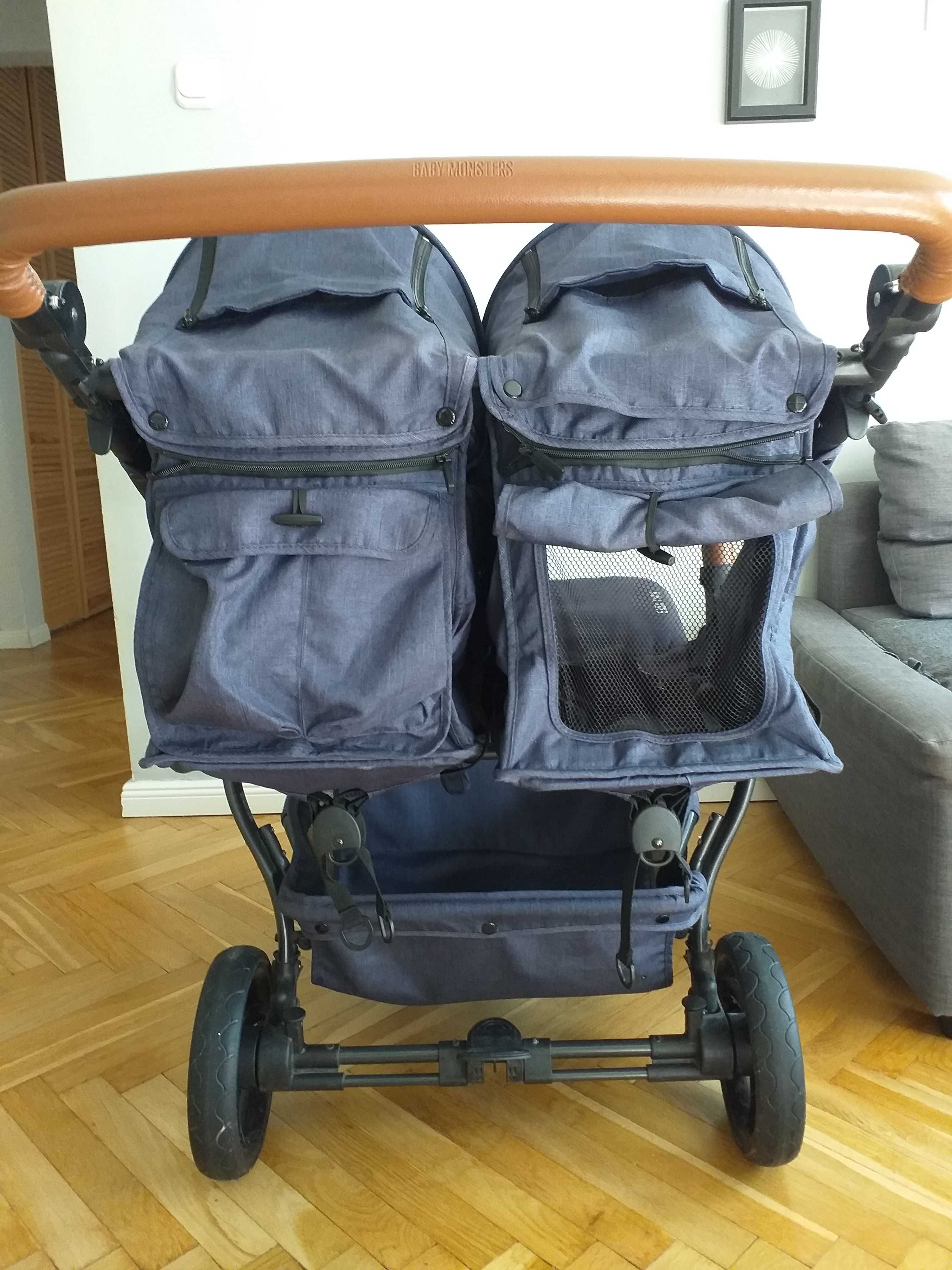 Wózek dziecięcy bliźniaczy Baby Monsters 2.0