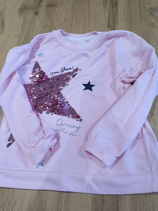 Bluza dla dziewczynki z mieniąca gwiazdka