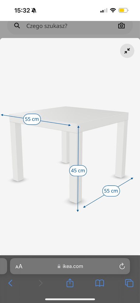 Stolik ikea lack