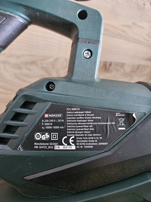 Parkside elektryczna dmuchawa i odkurzacz do liści