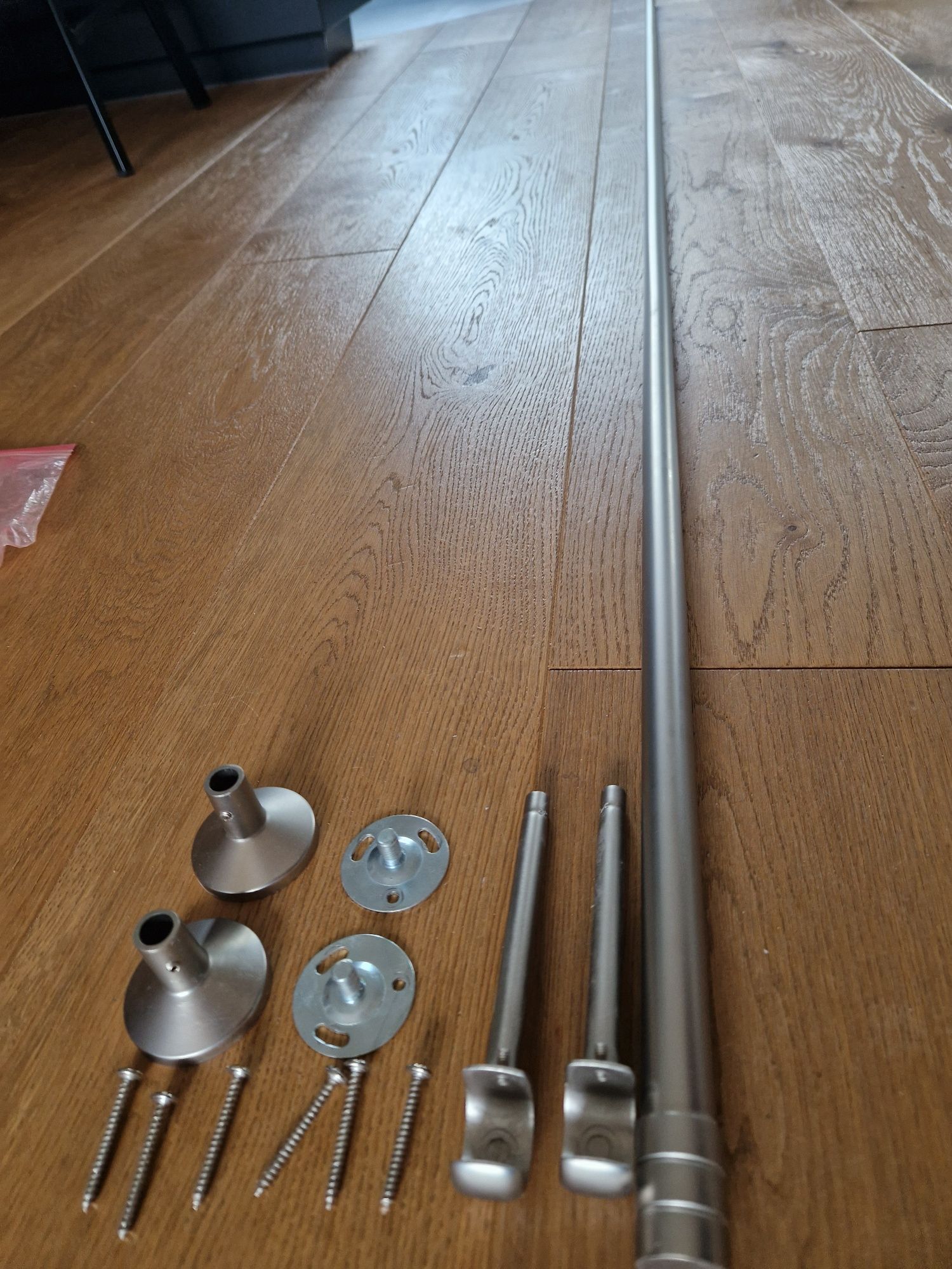 Karnisz Forio 200cm srebrny