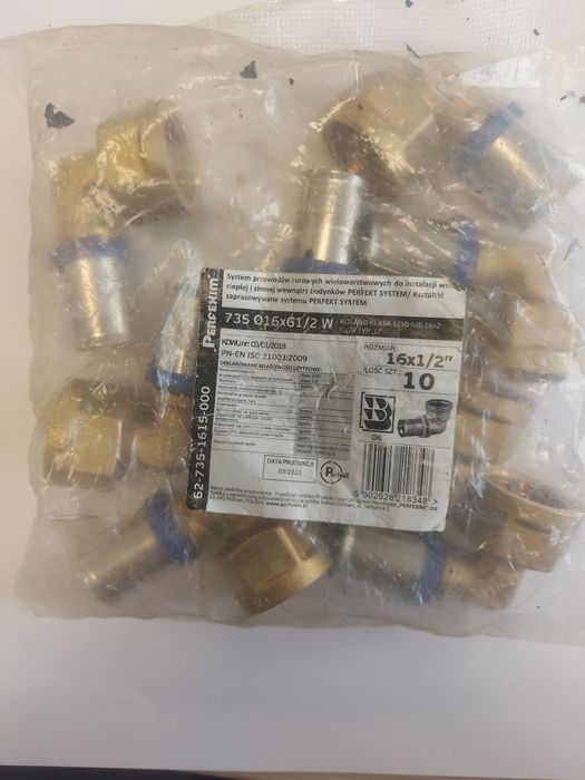 Kolano pex 16x1/2 GW perfexim 8 szt.