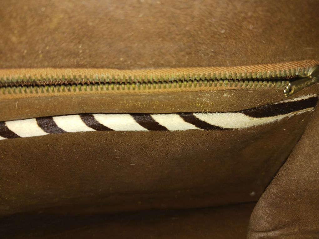Bolsa zebra ee mulher antiga