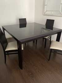 Mesa Wenge antarte + 4 cadeiras