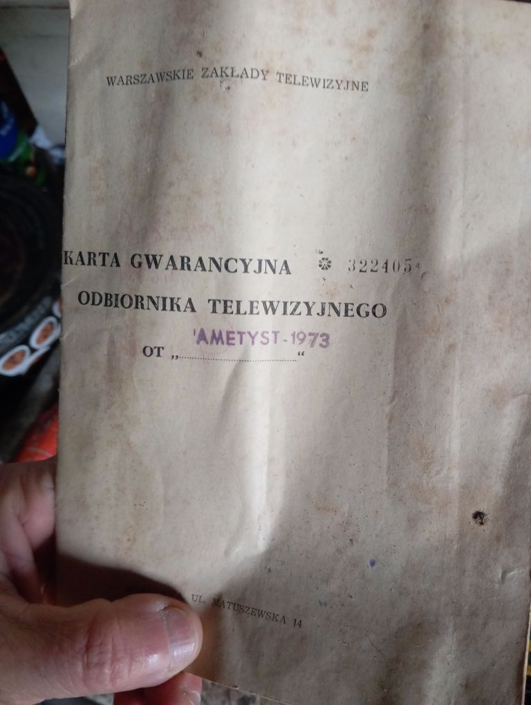 Świece żarowe telewizor Ametyst Prl