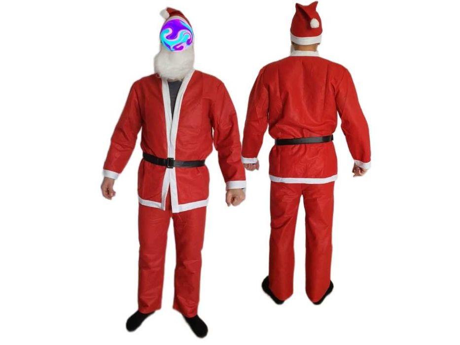 Strój Mikołaj Przebranie Świętego Mikołaja Kostium Uniwersalny