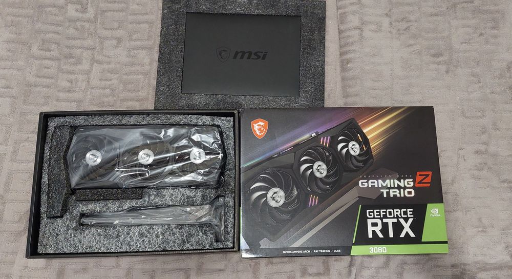 Відеокарта msi geforce rtx 3080 gaming z trio 12gb lhr