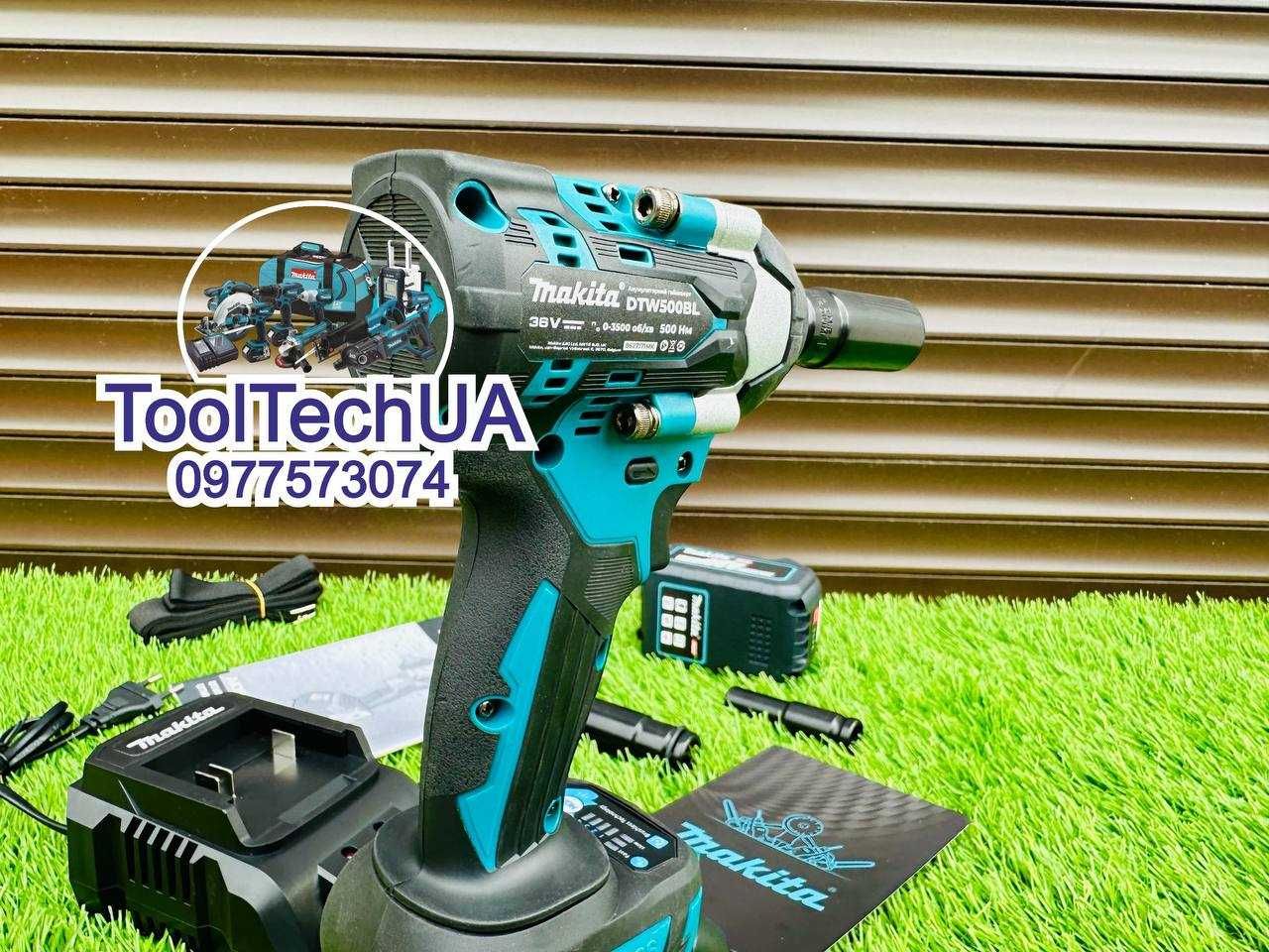 Акумуляторний Безщітковий Гайкокрут Makita DTW500 XGT +4 головки 2 АКБ
