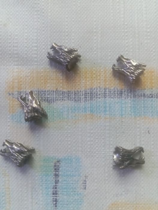 Koraliki komplet do włosów brody wiedźmin, wilki, wiking