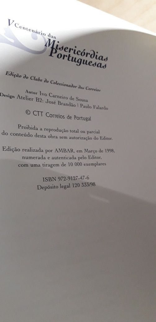 V Centenário das Misericórdias Portuguesas - Livro de Selos CTT