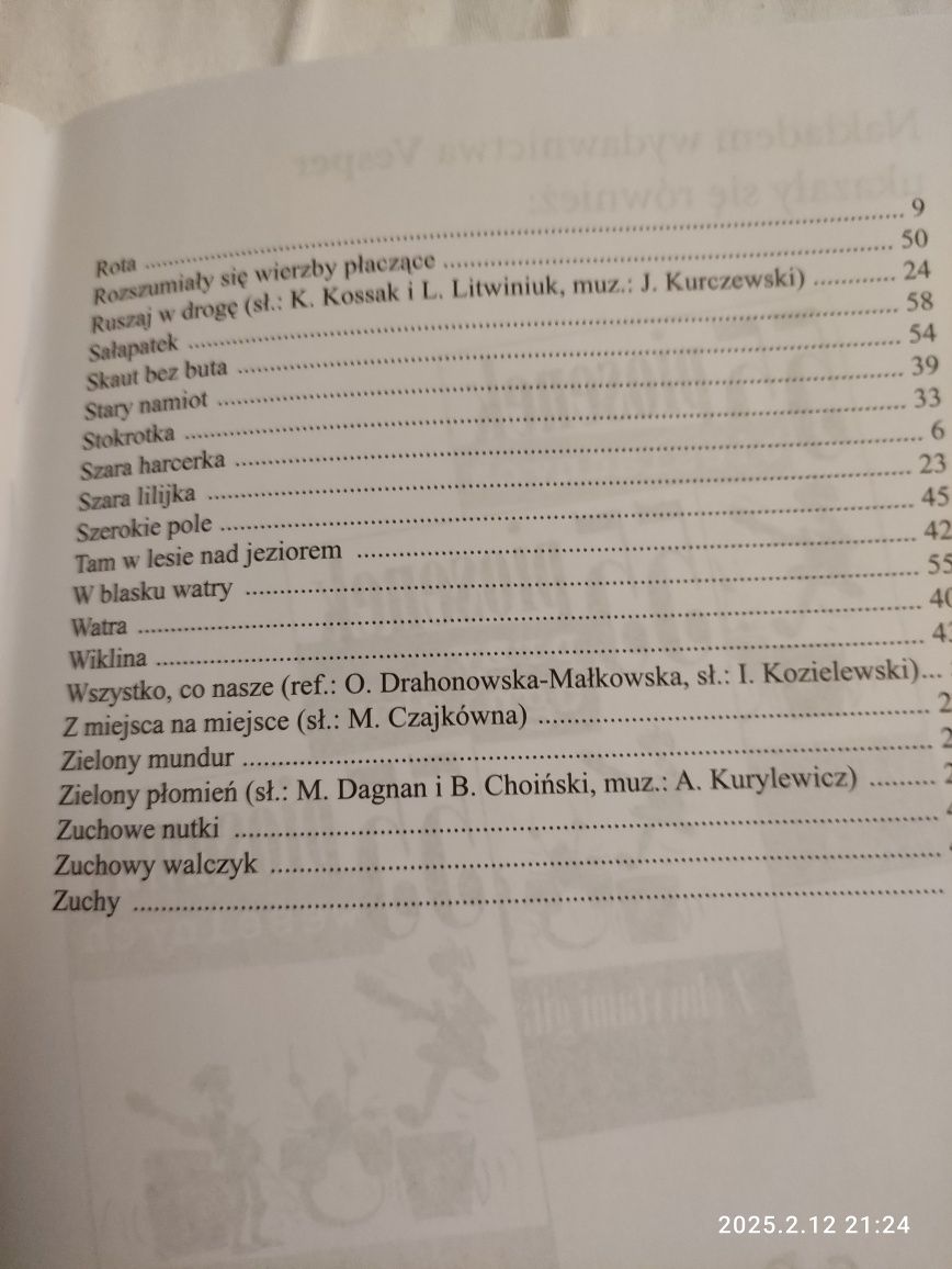 Piosenki harcerskie na gitarę i klawisze Nowa