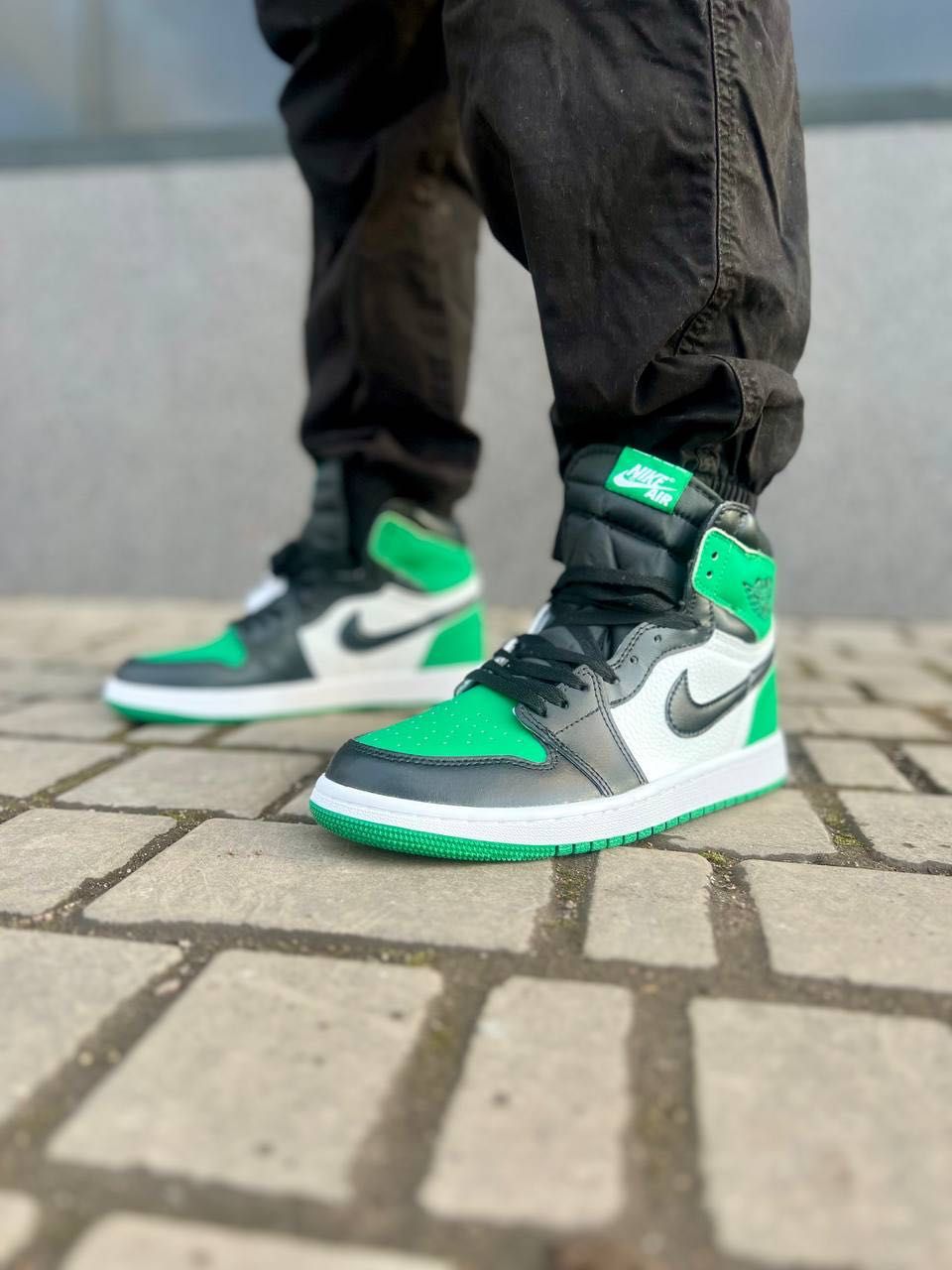 Air Jordan Retro 1 Black Green Buty męskie trampki 40-45