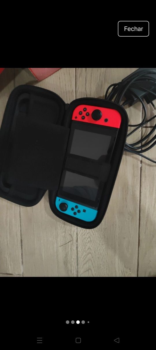 Nintendo switch com 2 FIFA e sonic