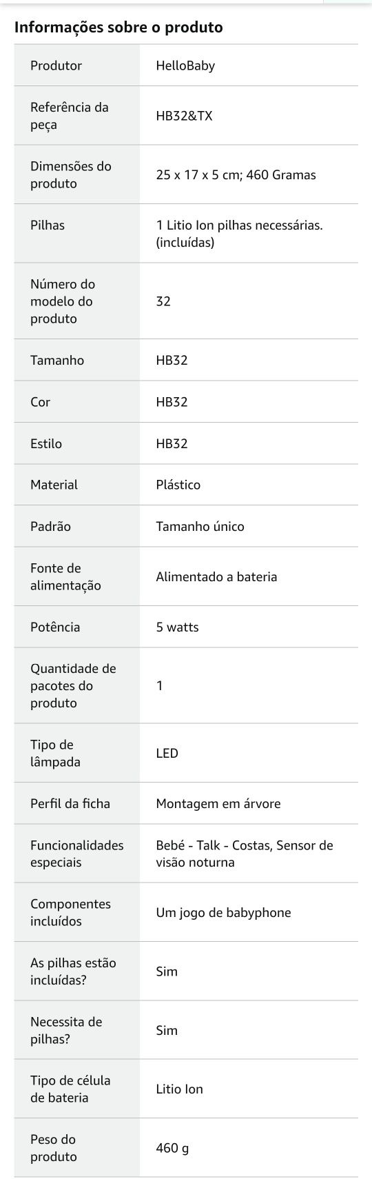 Intercomunicador bebé - novos na caixa