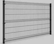 Panele ogrodzeniowe 120 cm fi 5 3D grafit 7016