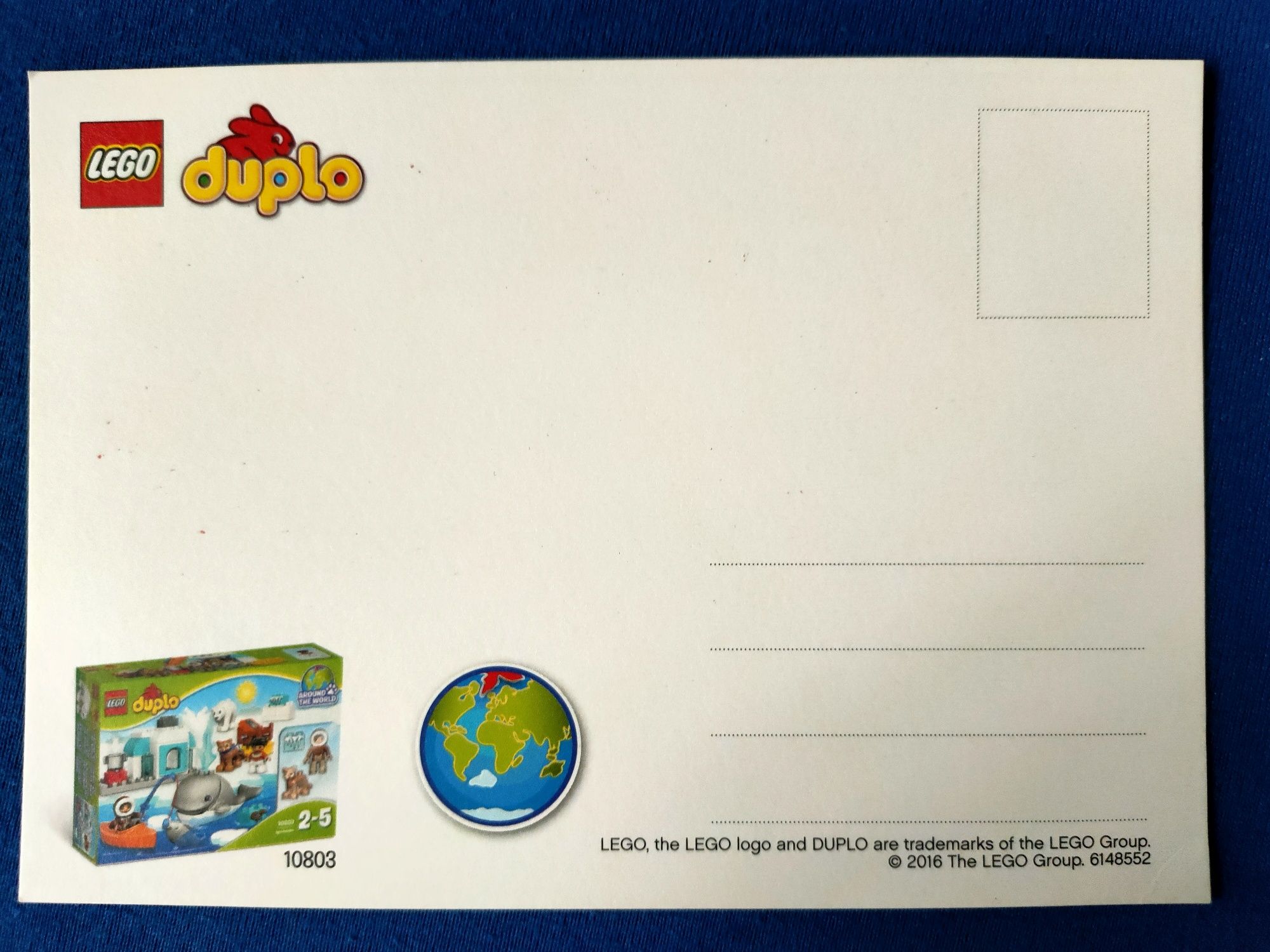 Kartki pocztowe LEGO Duplo