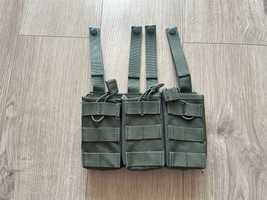 Ładownica Open na magazynki AK, AR15, M4 Olive Molle AirSoft ASG