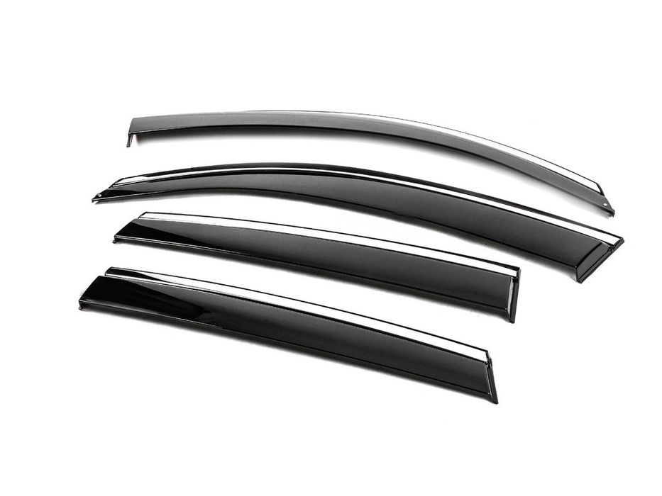 Audi Q5 2008-2017 рр. Вітровики з хромом Niken Luxury (4 шт)