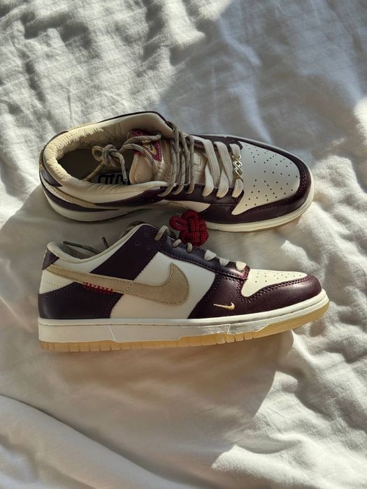 36-41 р кросівки Nike Dunk LX White Maroon bordo burgundy