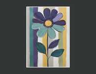 Plakat PREMIUM kwiat malowany farbami - 50x70cm