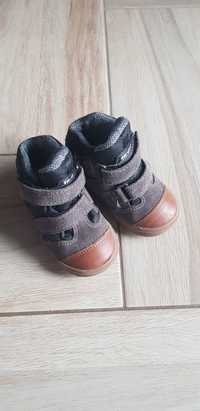 Skórzane trzewiki buty dla chłopca rozmiar 21