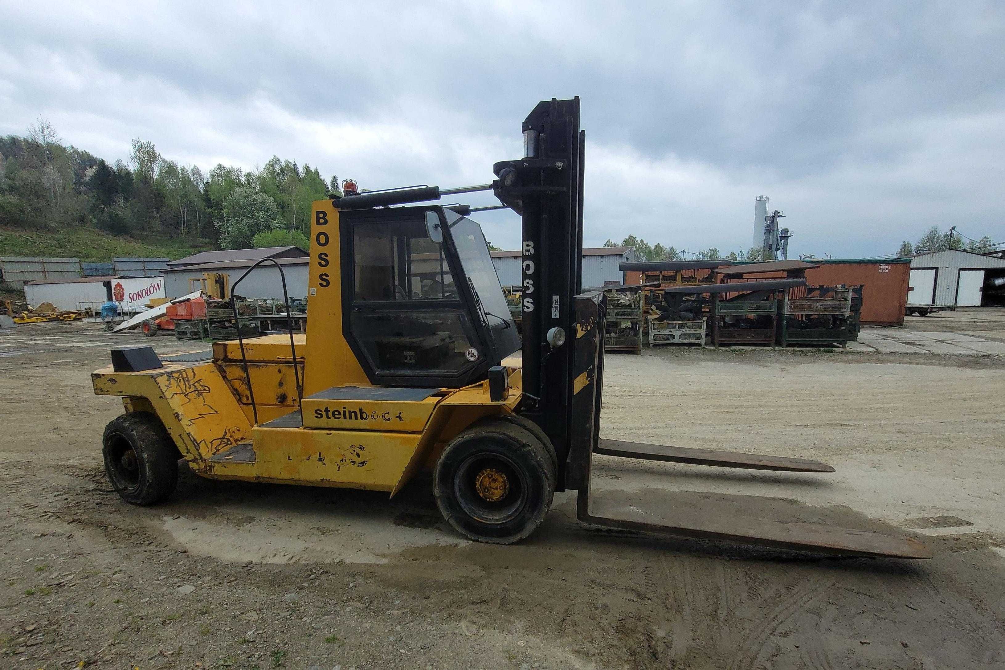 Wózek widłowy Steibock Boss B1409. Silnik Perkins. 14 ton udźwigu.