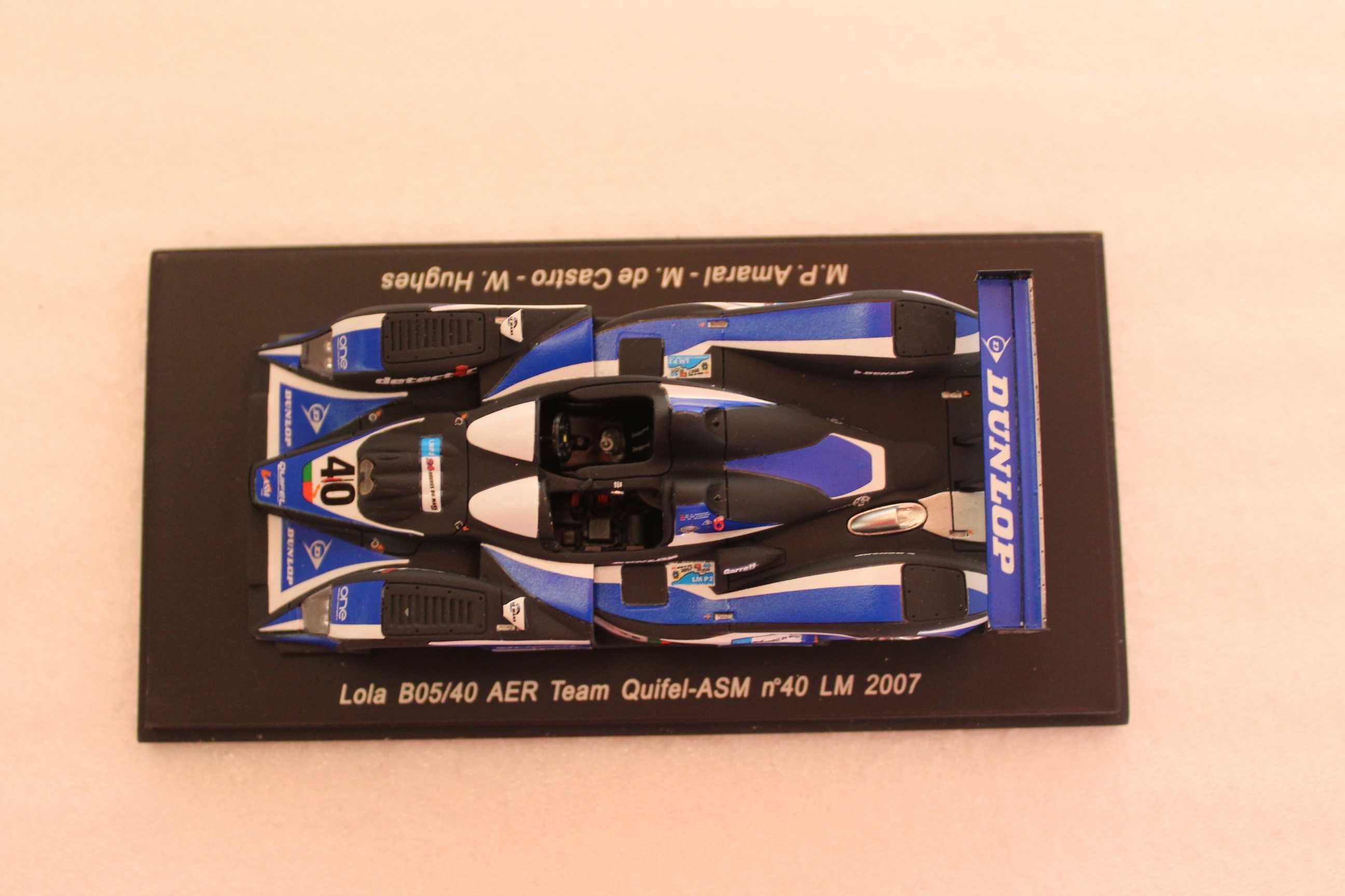 Miniatura 1/43 Lola B05/40 AER 24H Le Mans 2007 M.Pais do Amaral