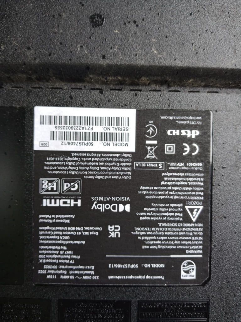 Elektronika philips 50PUS7406/12