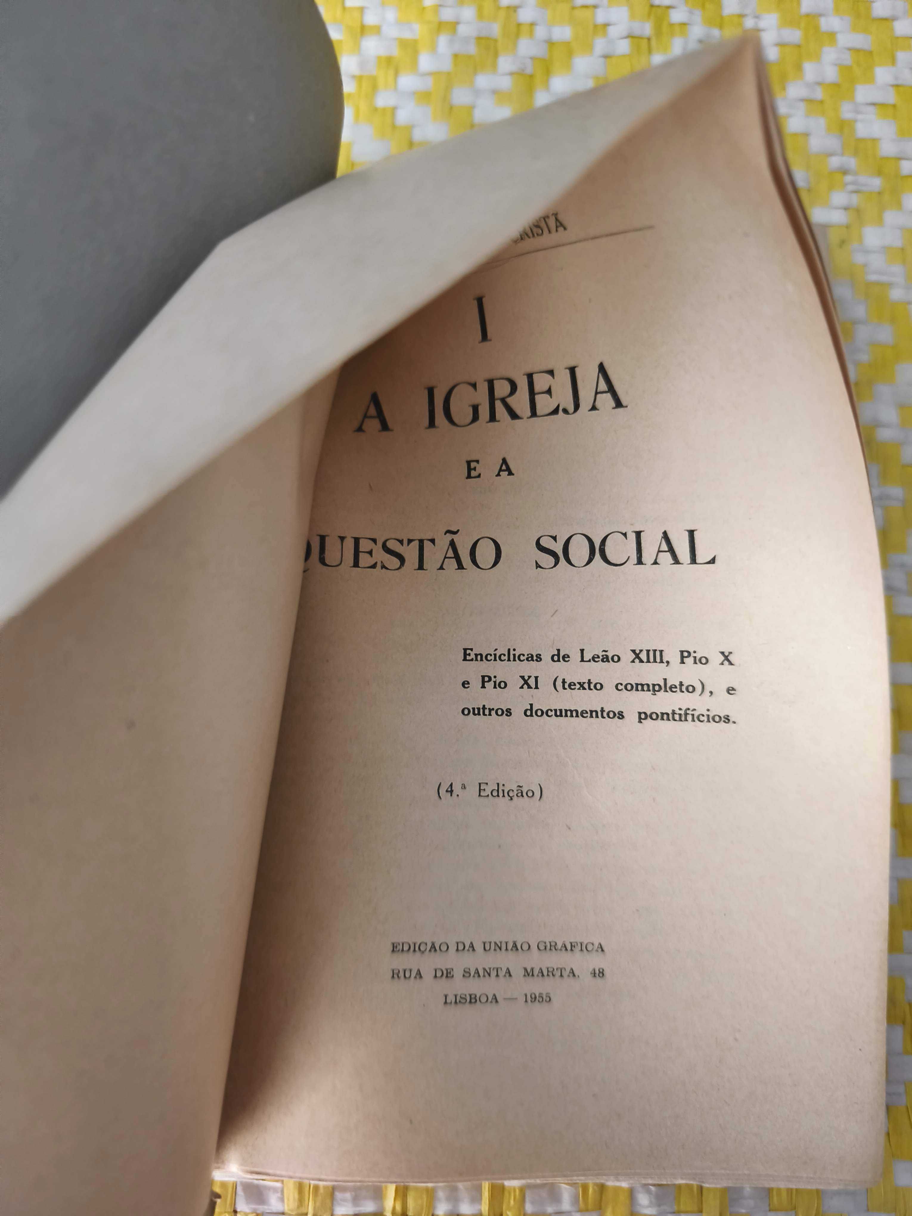 A IGREJA E A QUESTÃO SOCIAL – 
Enciclicas de Leão XII, Pio X e Pio XI