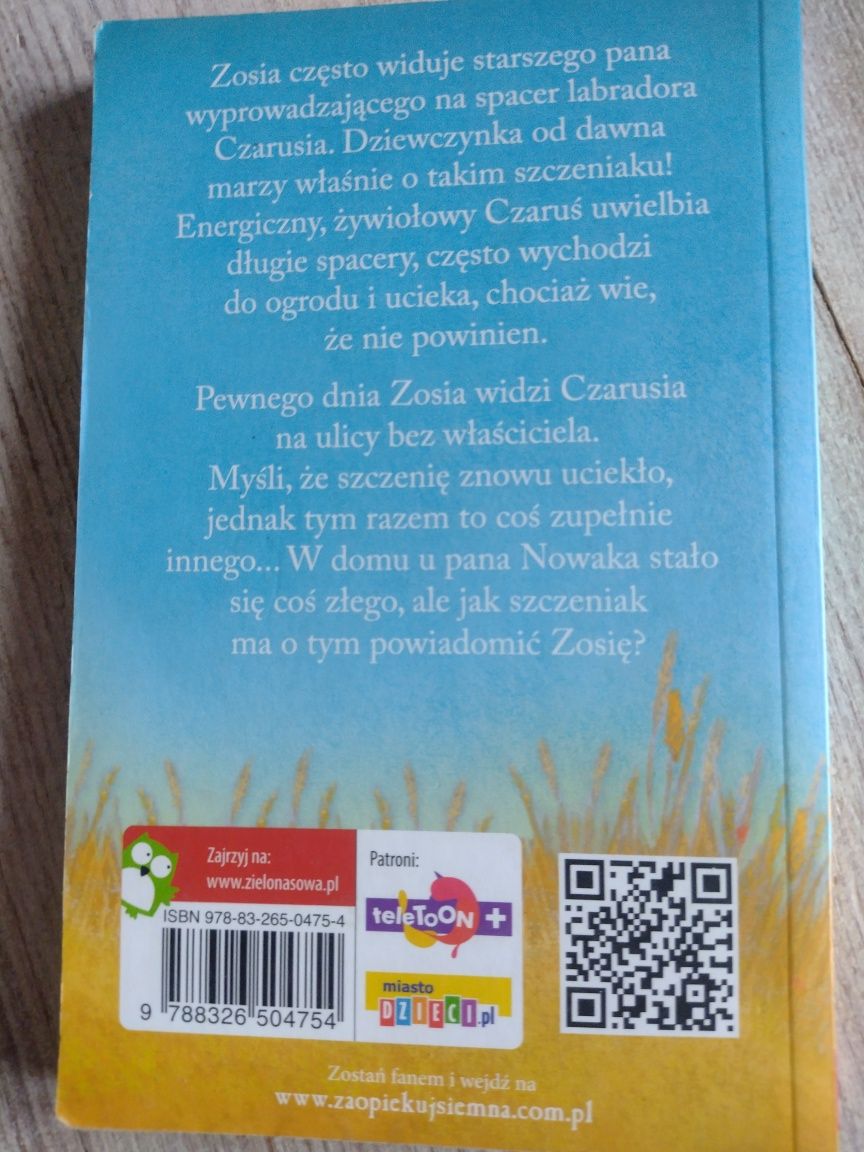 książka 6+ Czaruś mały uciekinier